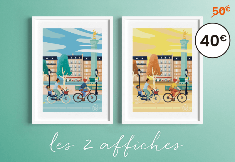 Affiches vélo duo